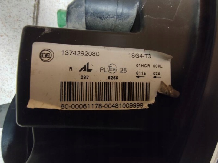 PROJECTEUR PRINCIPAL PEUGEOT BOXER 06.14- 57N110LE