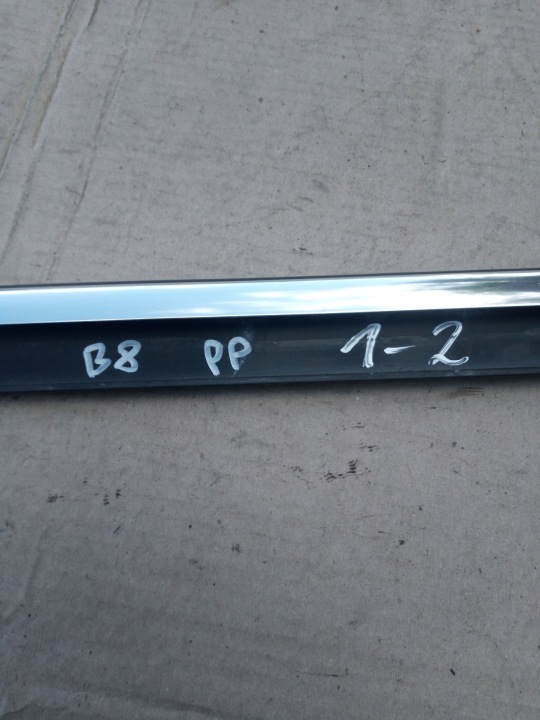 AUDI A4 B8 MOULURE SUPÉRIEURE PORTES DROIT AVANT ARGENTÉE CHROME 8K0853284G 1-2