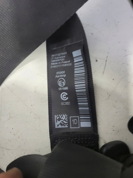 COURROIE BEZPIECZENSTW GAUCHE DROIT CITROEN BERLINGO III 18- 98172303XX 98172279XX