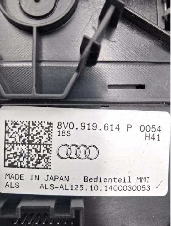 PANNEAU MMI TUNNEL CARTER AUDI A3 8V 8V0919614P