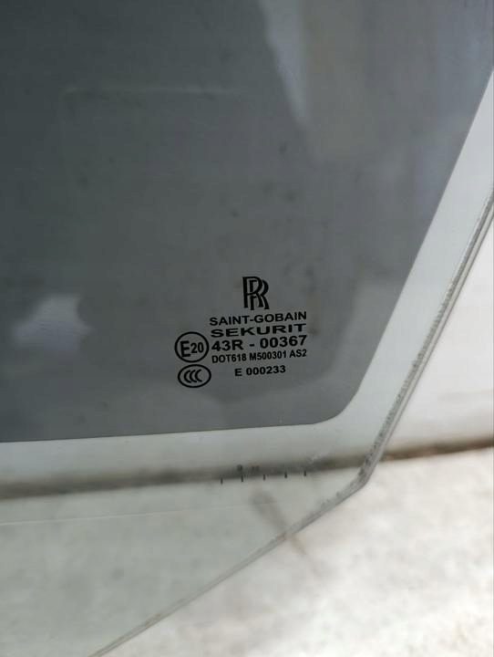 VITRE DE PORTIÈRE ROLLS-ROYCE GHOST 2010 AVEC AVANT AVEC GAUCHE 43R00367
