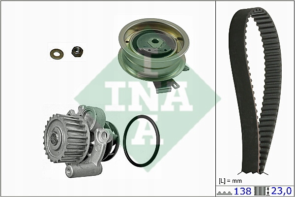 INA 530 0171 30 BOMBA DE REFRIGERACIÓN + JUEGO CORREA DISTRIBUCIÓN 