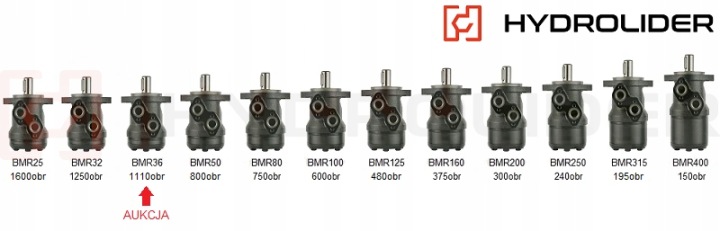 MOTEUR HYDRAULIQUE BMR SMR 36/OBR 1110OBR/MIN AVEC MANCHON IVS