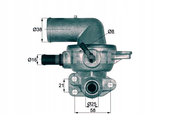 TI 133 88D TERMOSTATO CHRYSLER 88C VOYAGER IV 2,5CRD MAHLE 