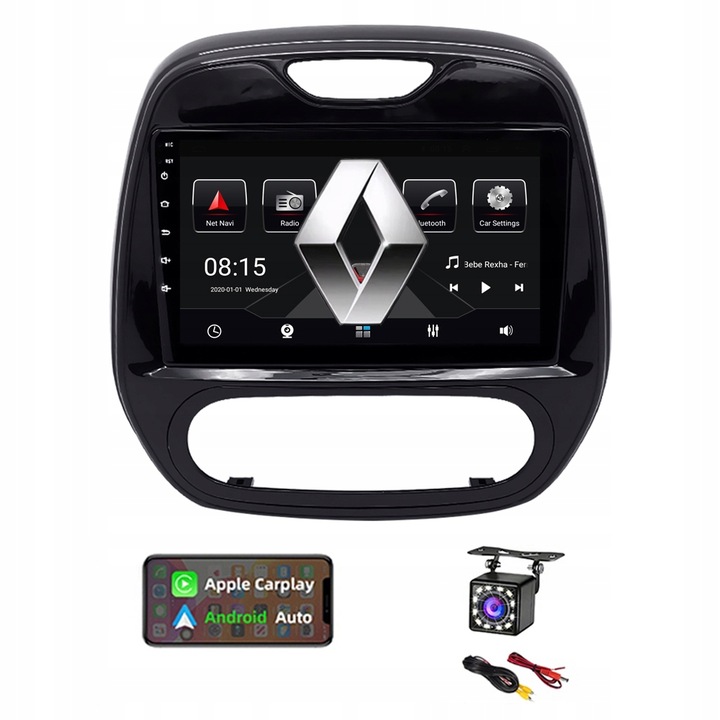 RADIO 2DIN ANDROID12 RENAULT CAPTUR 14-18 8GB128GB 