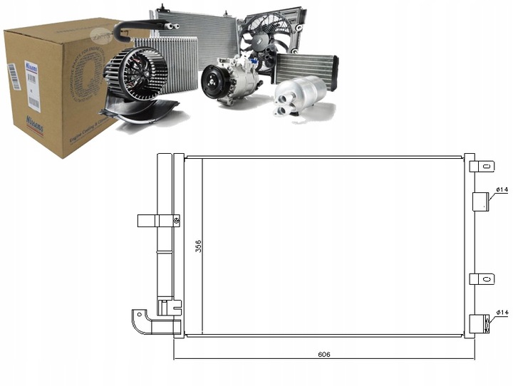 CONDENSER AIR CONDITIONER JAGUAR S-TYPE XF XF SPORTBR photo 1 - milautoparts-fr.ukrlive.com