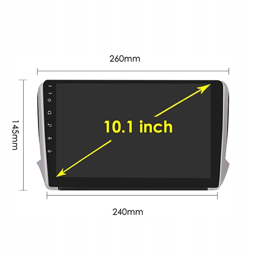 PEUGEOT 208 2008 2012-2019 RADIO ANDROID GPS 32GB 