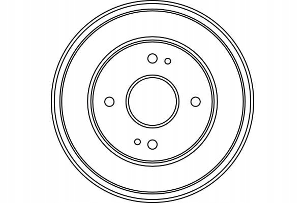 TRW TAMBOUR FREIN HONDA ACCORD 90-93 (-ABS)