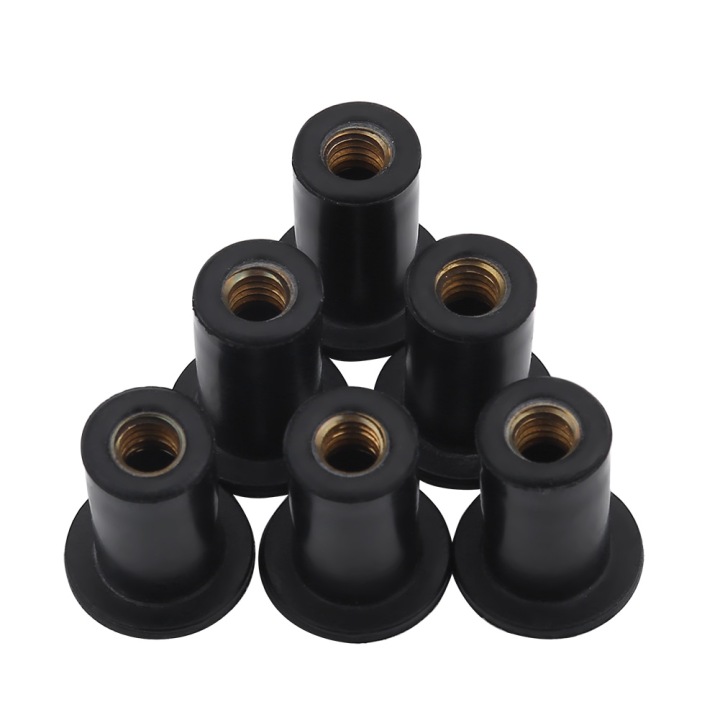 KAJAK CANOE BOULONS AVANT VITRES 6PC M5 CAOUTCHOUC VIS STUDZIENKI VERS MOTOCYCLETTES LODZIE