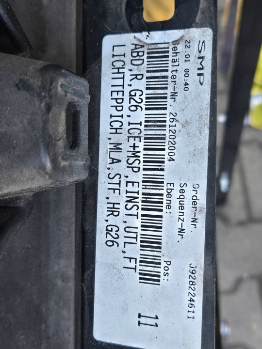 MOULURE SEUIL GAUCHE CÔTÉ BMW 4 G26