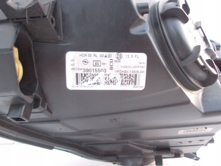 PROJECTEUR DROITE CÔTÉ OPEL ADAM 39015503