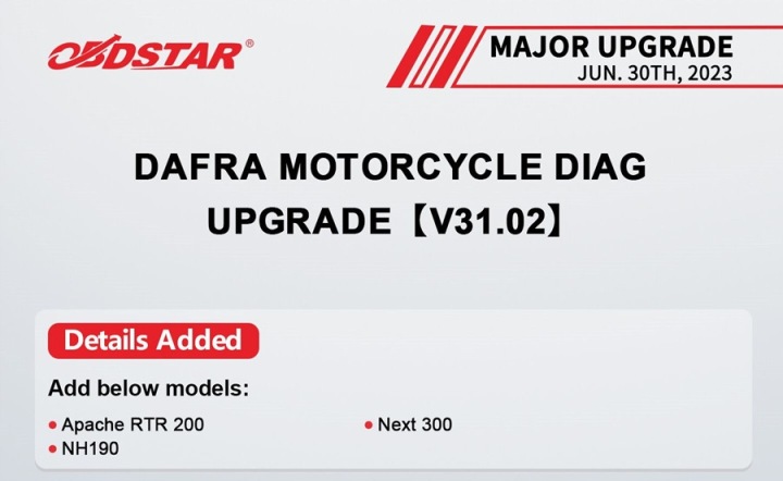 OBDSTAR MS80 NARZEDZIE DIAGNOSTIC MOTOCYCLETTES WSPARCIE PROGRAMOWANIA