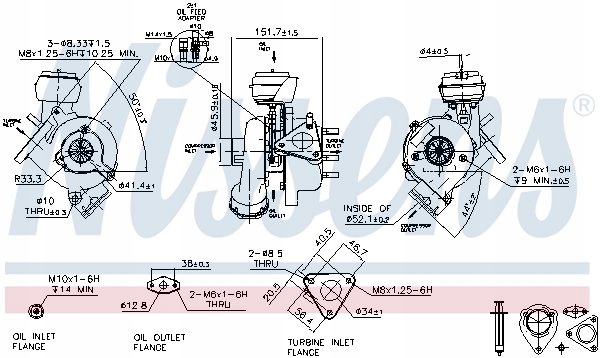 TURBO VW 1,9TDI/ 2,0TDI PASSAT B5 NISSENS 93043