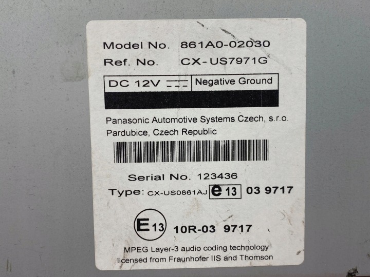 TOYOTA COROLLA E140 E150 AUTRE KOMPUTERY MODULES CONTRÔLEURS 861A002030