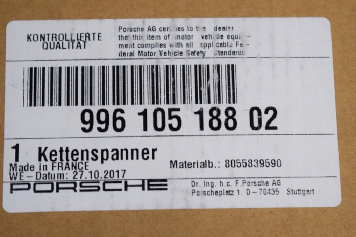 PORSCHE 911 996 3.4I 235KW TENDEUR GUIDES CHAÎNES 99610518802