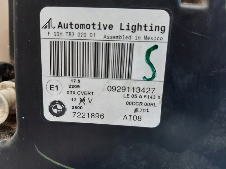 BMW X5 E70 LCI LIFT PHARE PROJECTEUR DROIT AVANT ROTATIF XÉNON EUROPE JEU