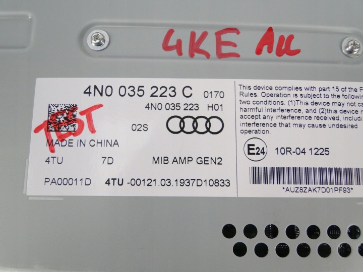 AUDI E-TRON 4KE SONORISATION BANG OLUFSEN ENSEMBLE