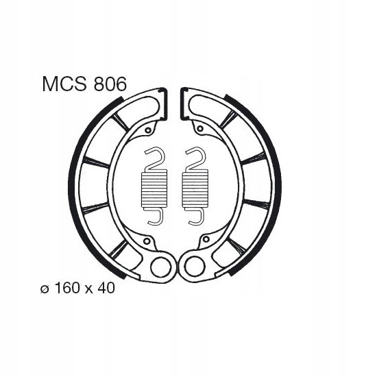 KIT PLAQUETTES FREINS TRW MCS806 MCS806 MCS806