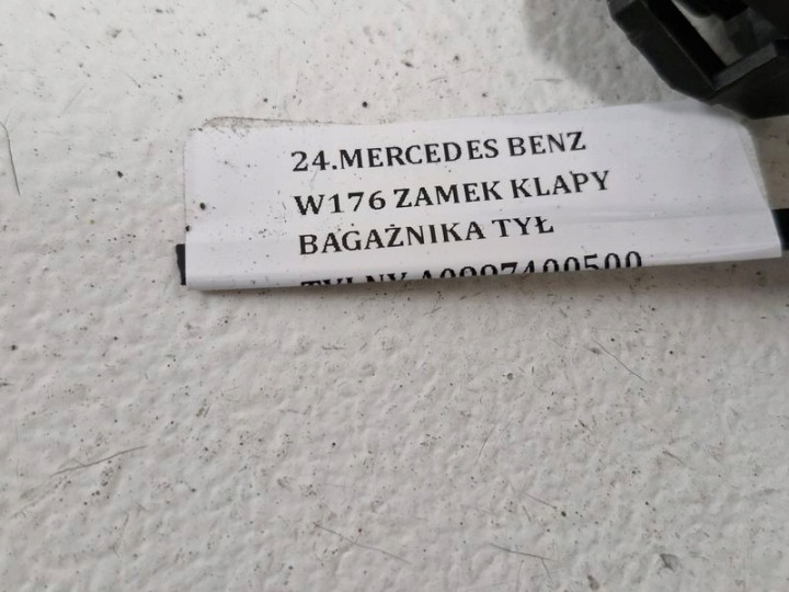 MERCEDES ESSENCE W176 SERRURE COUVERCLES DE COFFRE COUVERCLES DE COFFRE ARRIÈRE ARRIÈRE A0997400500