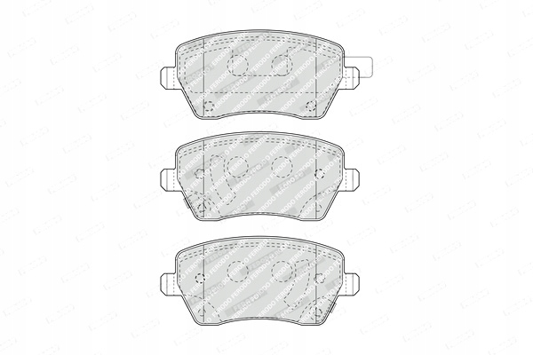 FERODO ZAPATAS DE FRENADO PARTE DELANTERA DACIA DUSTER NISSAN MICRA 3 MICRA IV 