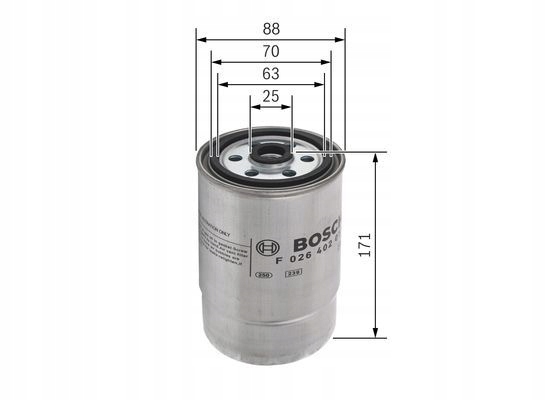FILTRE CARBURANTS BOSCH F 026 402 013
