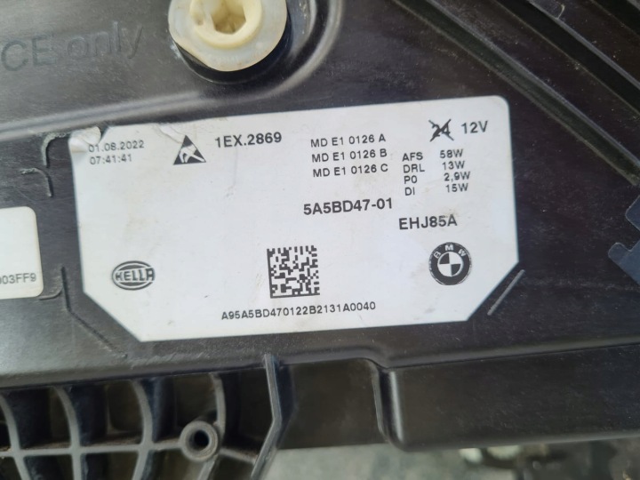 BMW X1 U11 PHARES AVANT COMPLET LED ADAPTIVE 5A5BD47-01 5A5BD48-02