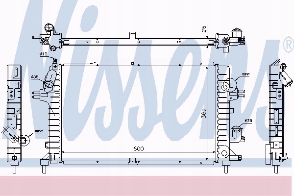 RADIATEUR MOTEUR NISSENS 63029A