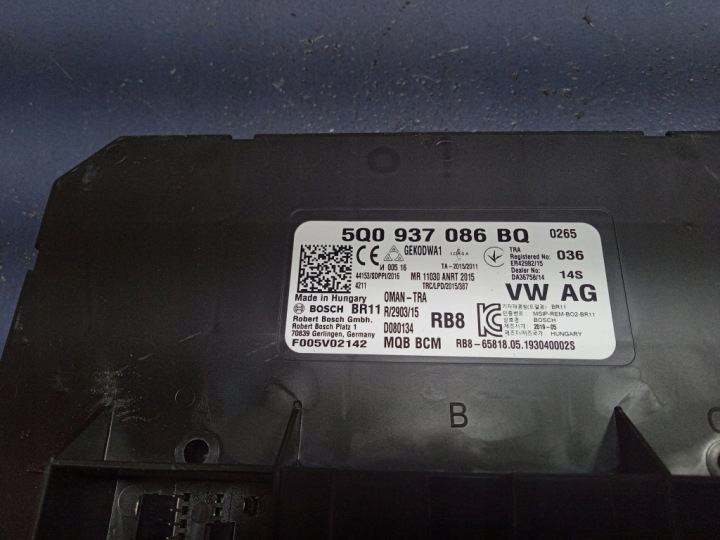 VW PASSAT B8 MODULE CONTRÔLEUR CONFORT 5Q0937086BQ