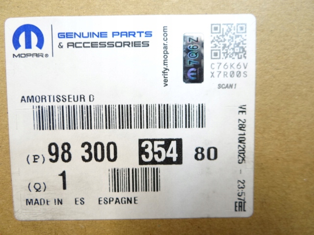 PEUGEOT 508 II R8 1.6 THP AMORTISSEUR GAUCHE DROIT AVANT NEUF ENSEMBLE