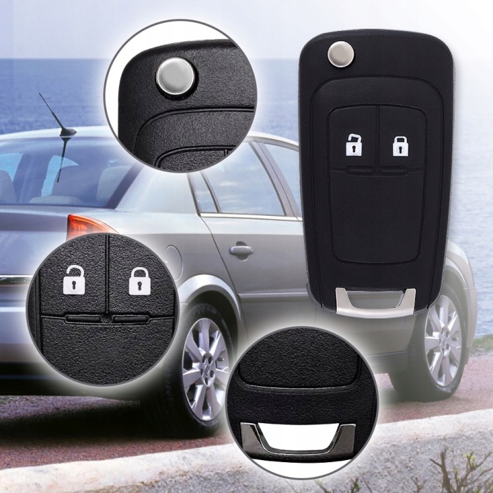 TÉLÉCOMMANDE CLÉ OPEL ASTRA J INSIGNIA CORSA E MOKKA ID46 433 MHZ 2 BOUTONS