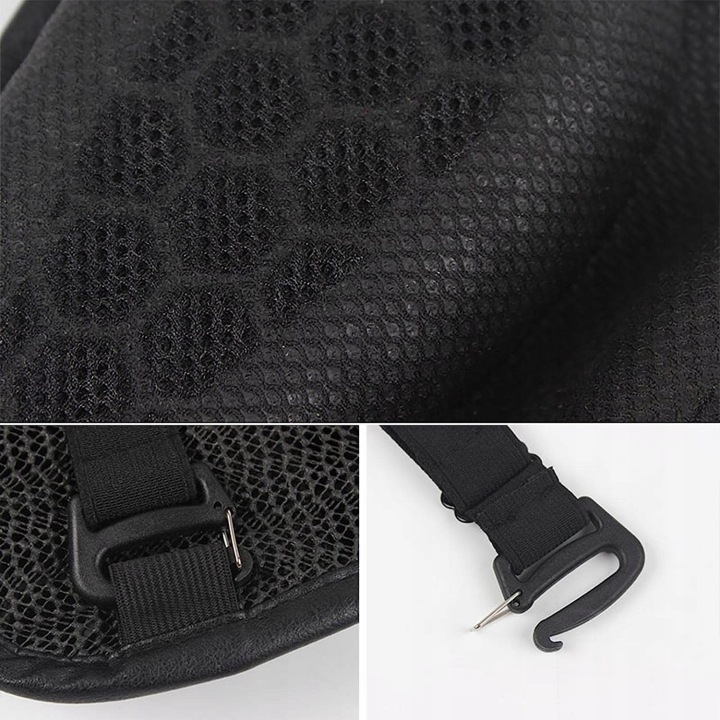 COUSSIN VERS SIÈGES MOTOCYCLETTE 31*21*3,5CM NOIR