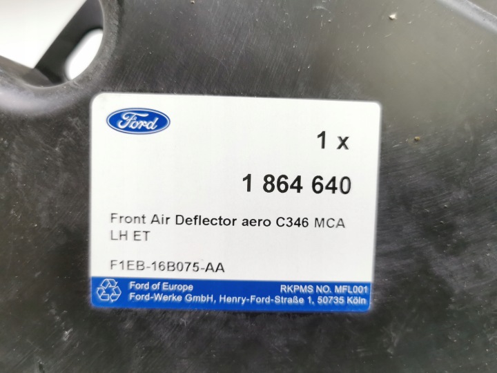 AVANT GAUCHE DÉFLECTEUR AIR FORD FOCUS MK3 C346 1864640