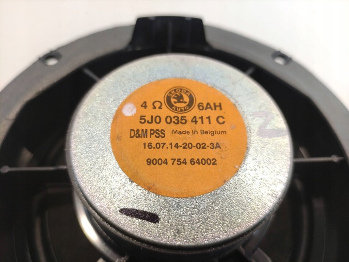 SKODA FABIA 5J0 HAUT-PARLEUR PORTES DROIT ARRIÈRE 5J0035411C