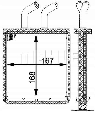 MAHLE CHAUFFAGE KIA RIO I 1.3 1.5 08.00-02.05