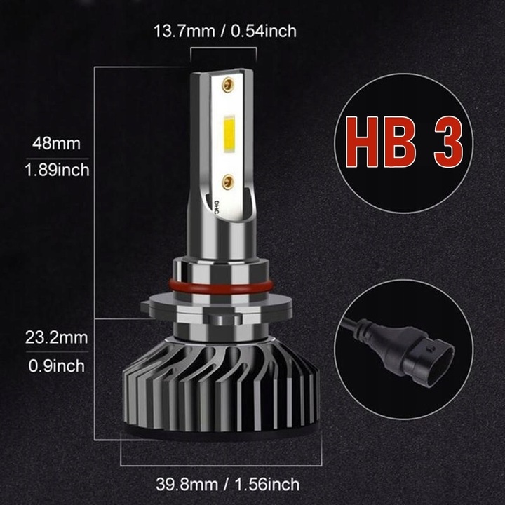 MINI LAMPS LED HB3 XSTROM CPS1860 20000LM CAN 100W POWERFUL 