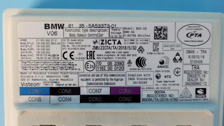BMW 2' F44 228I XDRIVE 21R MODULE CONTRÔLEUR BDC 5A53373