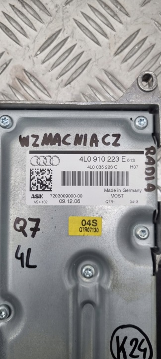 AUDI Q7 4L AMPLIFICATEUR RADIO 4L0910223E