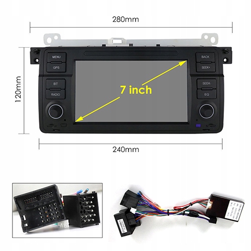 BMW 3 E46 M3 ROVER RADIO GPS ANDROID 6GB 128GB SIM 