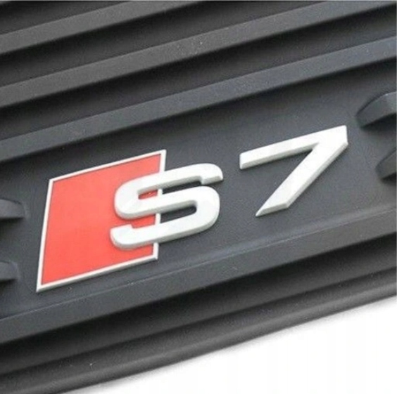 AUDI A7 S7 SLINE EMBLEMA LOGOTIPO INSIGNIA METAL PARTE TRASERA 