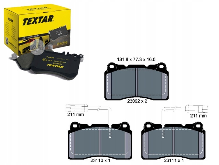 ZAPATAS DE FRENADO ALFA P. 159- 166- BRERA- SPIDER 2 SENSORES - 07 PATRZ KATALOG 