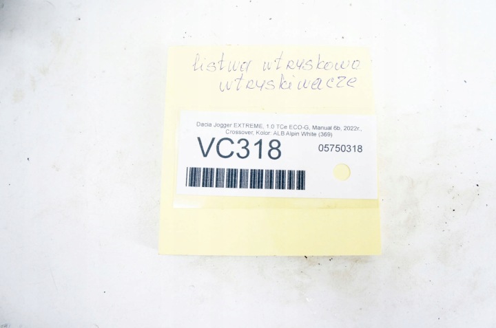 VC318 DACIA JOGGER 1.0 I TCE MOULURE INJECTION INJECTEURS 166008494R JEU