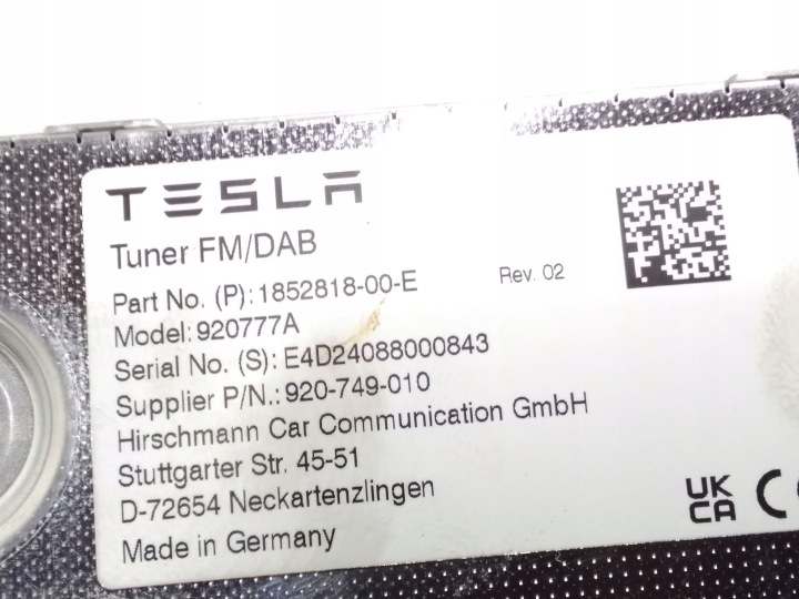 TESLA MODÈLE 3 2024 AMPLIFICATEUR ANTENNES