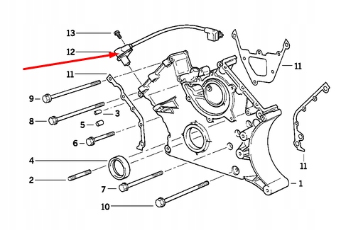 CAPTEUR VITESSE ARBRE VILEBREQUIN BMW 7 E38 12141729292 1729292