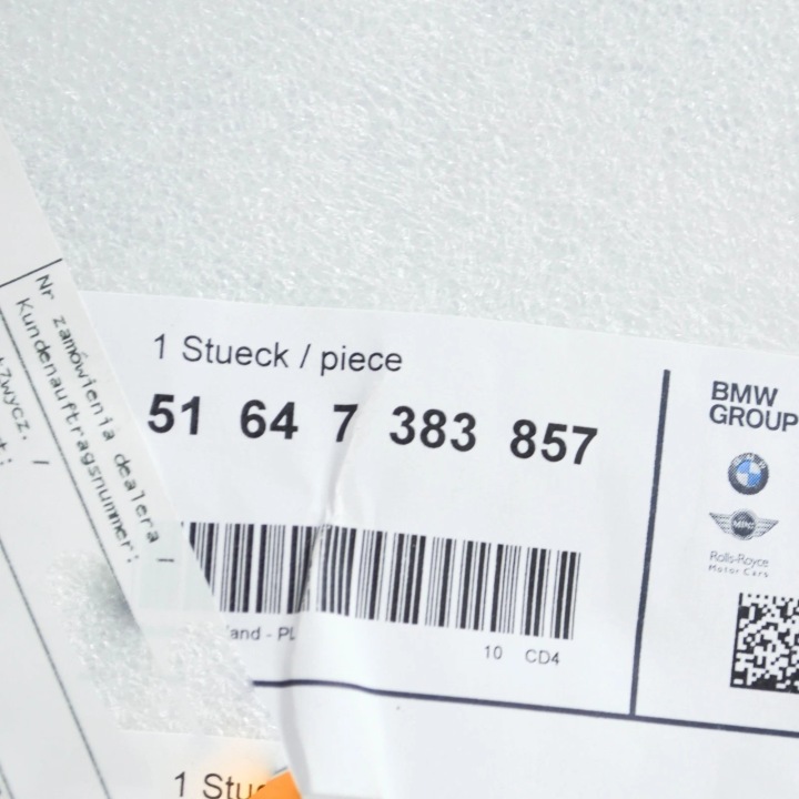 BMW M5 F90 POIGNÉE PHARES AVANT GAUCHE 51647383857