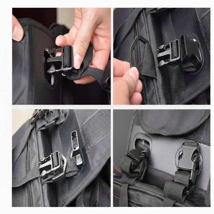 SACOCHES MOTOCYCLETTE LATÉRAL 38–58L RÉSISTANT À L'EAU MALLES SACS COURROIES HOUSSES ZM08