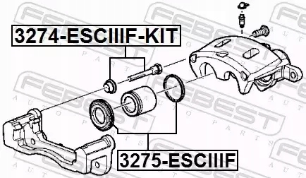 FEBEST SET REPAIR CALIPER 3275-ESCIIIF photo 3 - milautoparts-fr.ukrlive.com