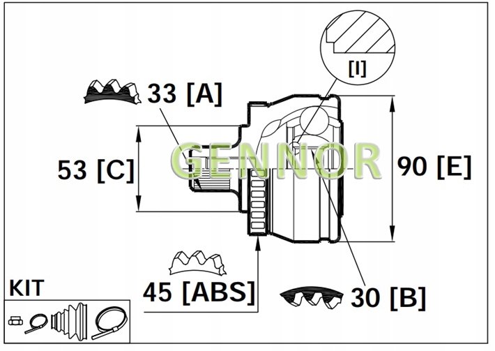 MUÑÓN EXTERIOR A4 B5 A6 C5 VW PASSAT B5 B5 RESTYLING 1.6 1.8 1.8T 1.9 TDI-MALY 