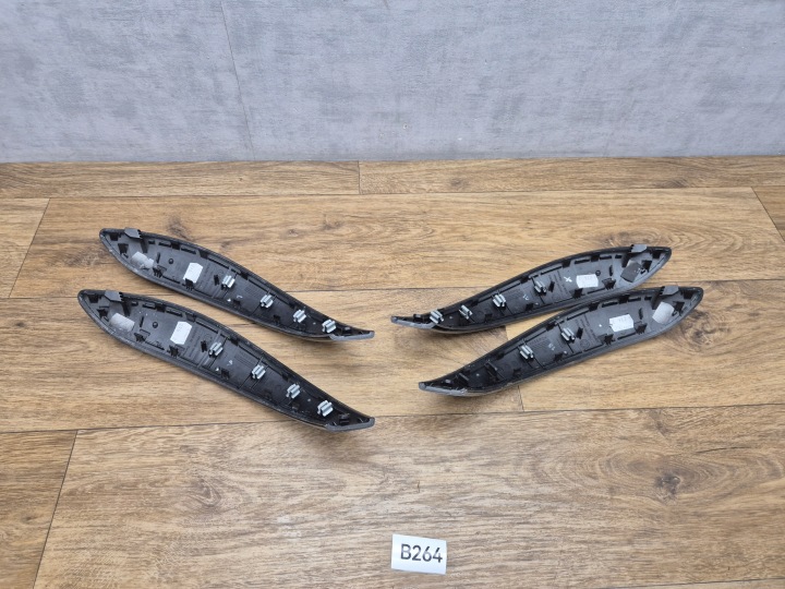 BMW 3 F30 F31 BAGUETTES DÉCORS PORTES POIGNÉES NOIR BRILLANT ENSEMBLE AVANT ARRIÈRE