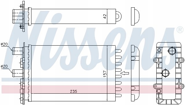 CHAUFFAGE NISSENS 701819032 249020N VW6239 VWA62