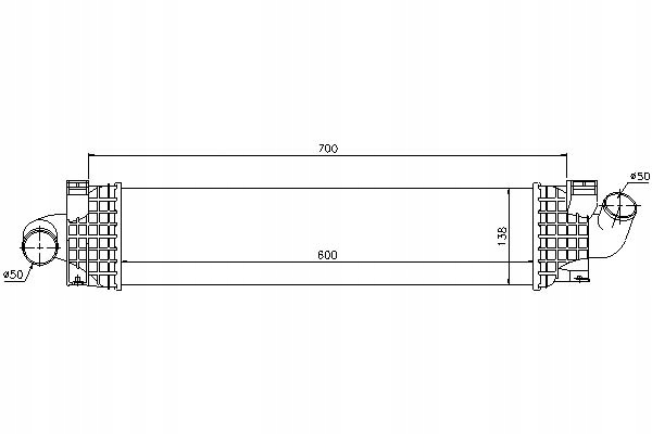 INTERCOOLER NISSENS 1231015 1353523 3M5H9L440AC 3M photo 2 - milautoparts-fr.ukrlive.com